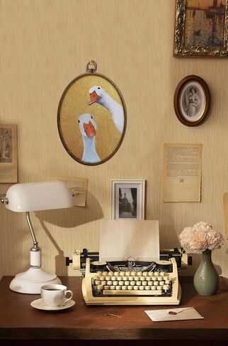 Vintage Goose Oval Wall Art, Farmhouse Cottage core Home Decor, Duck Nursery Wall Decor, Waterproof Whimsy Grandma Core Decors for Western Bedroom Living Room, Home Retro Hanging Products, 18 in Saudi Arabia