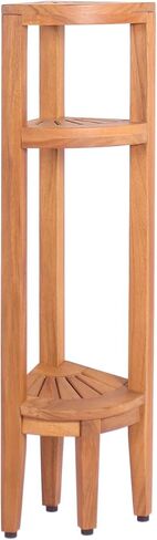Kai Teak Corner Bath Shelf with Angled Shaving & Washing Foot Rest in Saudi Arabia