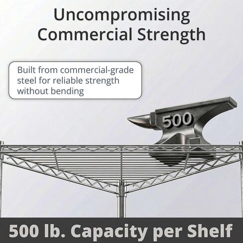 2 Pack 24" x 24" x 33.5" NSF Triangle Wire Corner Shelf Add-On, Replacement Shelf for Wire Shelving in Kuwait