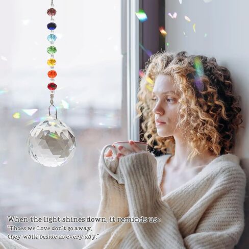 Sympathy Gifts for Loss of Loved One, Crystal Sun Catcher Rainbow Gifts, Unique Condolence Memorial for Loss of Mom Dad Dog, Ideal Grief Bereavement Miscarriage Gifts in Kuwait