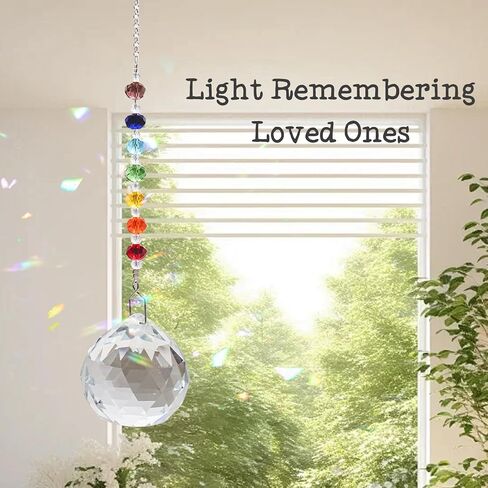 Sympathy Gifts for Loss of Loved One, Crystal Sun Catcher Rainbow Gifts, Unique Condolence Memorial for Loss of Mom Dad Dog, Ideal Grief Bereavement Miscarriage Gifts in Kuwait