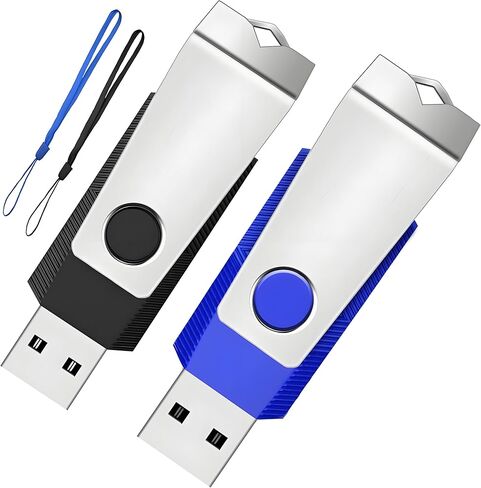 128 جيجا بايت USB 3.0 محركات أقراص فلاش 2 مع محول USB C 3.0 وسلاسل المفاتيح ، Wooolken دوار الإبهام محركات الأقراص USB عصا محرك الأقراص in Kuwait