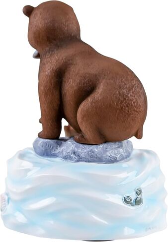 Dad Gifts from Daughter Son, Father Bear and Cub Music Box Figurine, Hand-Painted Resin Rotating Music Box Plays What A Wonderful World, Father’s Day Birthday Gift for Dad, Home Decor Collectible in Saudi Arabia