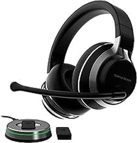 Turtle Beach Stealth Pro Multiplatform Wireless Noise-Cancelling Gaming Headset for PS5, PS4, Playstation, PC, Mac, Switch, & Mobile – 50mm Speakers, Bluetooth, Dual Batteries – Black (Renewed) in Kuwait
