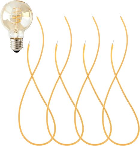 Toddmomy 4 Pcs Led Filament Bulb Diode Flexible Filament for Repair Light Fixture Accessories 11.81In Silicone Lamp Parts for Indoor Lighting in Kuwait