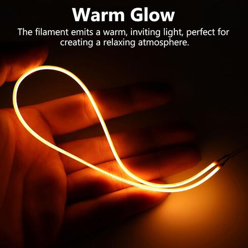 Toddmomy 4 Pcs Led Filament Bulb Diode Flexible Filament for Repair Light Fixture Accessories 11.81In Silicone Lamp Parts for Indoor Lighting in Kuwait