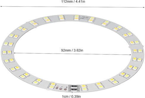 لوحة ضوء حلقة LED دقيقة عالية السطوع 10 وات للإضاءة اليومية تعمل بمنفذ USB، لمصابيح LED الألومنيوم 4.41 بوصة in Kuwait
