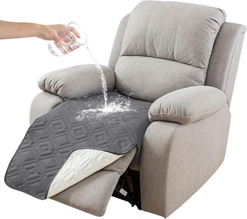 Genina 100% Waterproof Recliner Chair Covers, Anti-Slip Recliner Cover Dog Couch Cover Furniture Protector, Reclining Sofa Slipcover for Pets Dogs, 1 Piece (Chocolate, Recliner) in Saudi Arabia