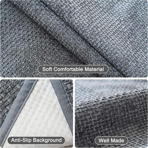 100% Waterproof Couch Cover, Pet Couch Covers for Sofa, Non Slip Sofa Cover Washable, Sectional Couch Covers for Cushion Couch Furniture Protector(Dark Gray, 35" x 63" 1 Pack) in Saudi Arabia