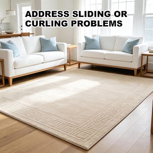 8PCS Triangle Rug Tape, Non Slip Rug Pads Grippers for Hardwood Floors & Tiles, Reusable Double Sided Carpet Tape, Rug Corner Stickers Keep Rugs Flat & in Place in Saudi Arabia