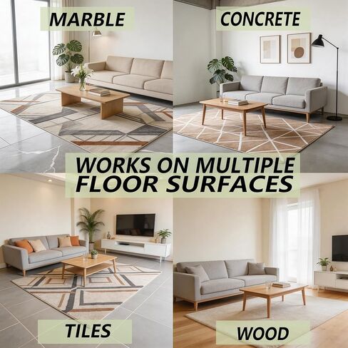 16Pcs Rug Gripper, Non Slip Rug Tape for Hardwood Floors and Tiles, Reusable Carpet Tape Double-Sided Adhesive Rug Stickers Keep Corners Flat in Saudi Arabia