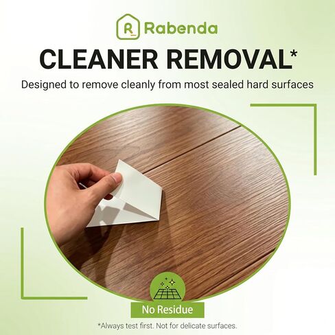 Rabenda Double Sided Carpet Tape for Area Rugs, No Residue Strong Rug Tape Gripper for Hardwood Tile Laminate Floors, Includes Anti Stick Cutter (2in x 10yd) in Saudi Arabia