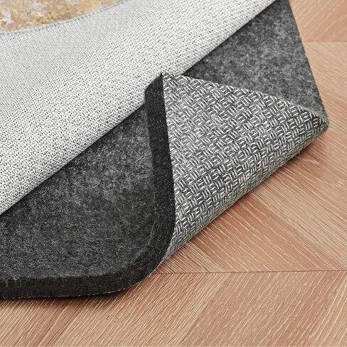 5x7 Non Slip Rug Pad Gripper, 1/4" Thick Cushioned Carpet Pads for Hardwood Floors, Felt and Silicone Backing, Under Area Rugs Anti Skid Mat Keep Rugs in Place in Saudi Arabia