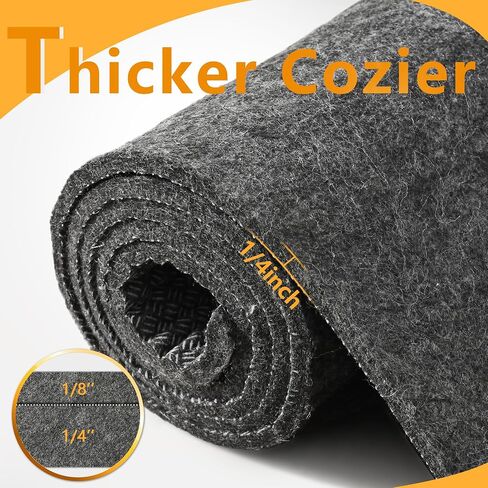 5x7 Non Slip Rug Pad Gripper, 1/4" Thick Cushioned Carpet Pads for Hardwood Floors, Felt and Silicone Backing, Under Area Rugs Anti Skid Mat Keep Rugs in Place in Saudi Arabia
