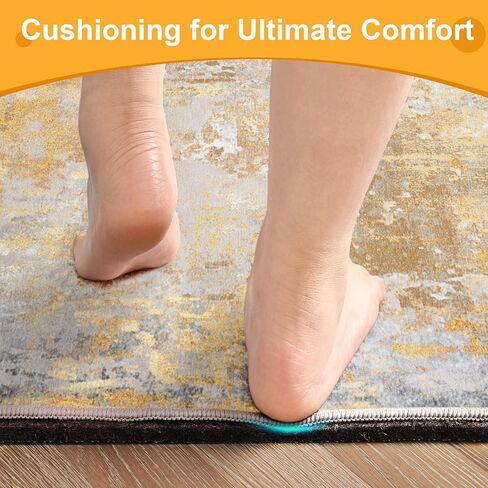 5x7 Non Slip Rug Pad Gripper, 1/4" Thick Cushioned Carpet Pads for Hardwood Floors, Felt and Silicone Backing, Under Area Rugs Anti Skid Mat Keep Rugs in Place in Saudi Arabia