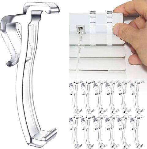 2.5 Inch Valance Clips for Horizontal Blind Valance (12 Pieces) in Saudi Arabia