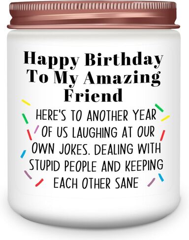 Homsolver Birthday Candles Gift for Her and Him, Birthday Gifts for Women Men, Unique Best Friend Gift Ideas -Back & Body Hurts Happy Birthday Candle in Kuwait