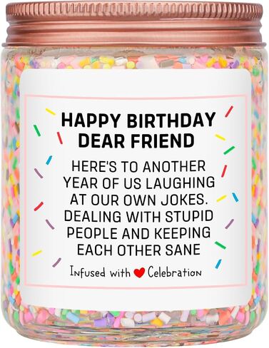 Homsolver Birthday Candles Gift for Her and Him, Birthday Gifts for Women Men, Unique Best Friend Gift Ideas -Back & Body Hurts Happy Birthday Candle in Saudi Arabia