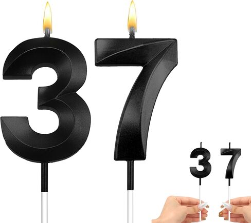 Black Birthday Candles for Cake 30 Candle 30 Birthday Candle 30 Candles for Birthday Cakes 30th Birthday Cake Topper Black Candles Dirty 30 Decorations for Her in Saudi Arabia
