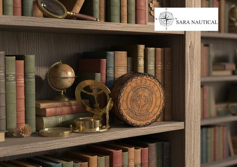 SARA NAUTICAL Antique Brass Sundial Compass, Sundial Clock in Box Gift Sun Clock Ship Replica Watch,Ship Decorations (Anniversary, Love, Wife Gift, Loved one Gift) in Saudi Arabia
