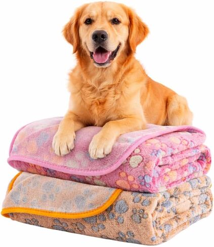 Waterproof Dog Blankets for large dogs washable Super Soft Warm Fluffy Facecloth Sofa Car Bed Protector, Urine Proof Washable Outdoor Pet Blanket for Puppy Large Dogs & Cats 40 * 30 in Saudi Arabia