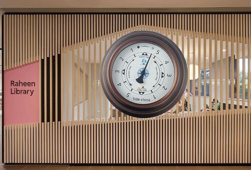 Vintage Metal Cased Tidal Clock Nautical 8 inch 200mm Wall Hanging Boat Using High Tide Low Tide for Weather Station, Wall Decor, Boat Accessories (Home/Ocean/Beach) in Kuwait