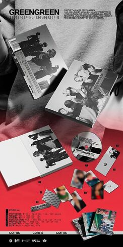 Cortis: GreenGreen - (إصدار الاستوديو) ألبوم EP الثاني CD-R+Sleeve+Photobook+Magnet+Sticker+Scratch Card+Photocard in Kuwait