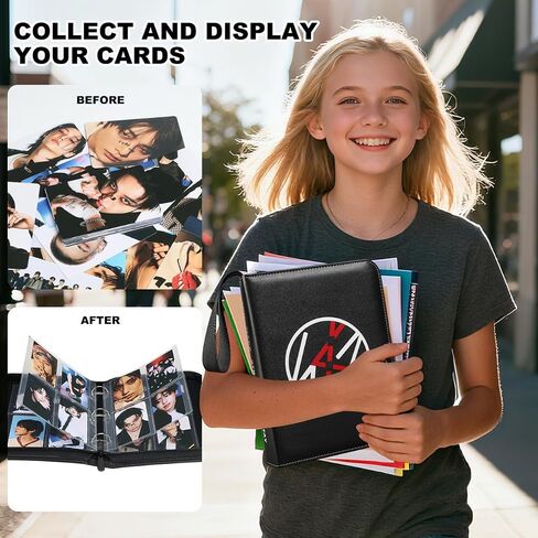 Photocards Binder, 4 Pocket 440 Card Collection Binder, Album Photocard Holder for Stray Fans Gifts Merch in Saudi Arabia