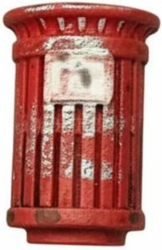 Miniature Trash Can Diorama Garbage Bin Bin Display Accessory Realistic Detailing Suitable for Miniature Scene Building Hobby Collections, Red in Kuwait