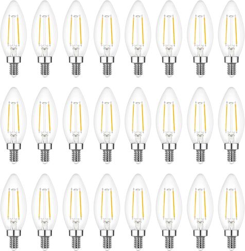 Sigalux E12 LED Candelabra Bulb 40 Watt Equivalent, Dimmable Chandelier Light Bulbs 5000K Daylight, B10 Candle Bulbs for Chandelier, 3W, 300LM, 6 Pack in Kuwait