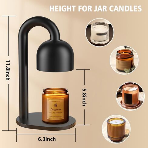 Engpure Candle Warmer Lamp with Timer Dimmer Adjustable Height for New Home Decor, Birthday Gifts for Women,Candle Warmer for Women Mom Mother's Day Gfit in Saudi Arabia
