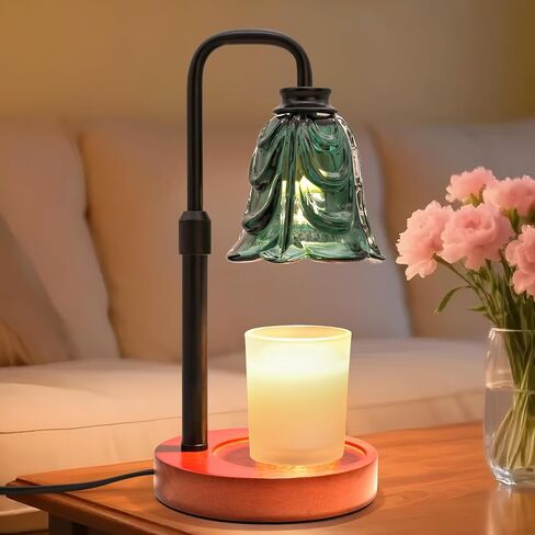 Candle Warmer Lamp with Timer Dimmer, Adjustable Height Pink Tulip Candle Wax Warmer, Christmas Birthday Gift for Mom Women,House Warming Gifts for New Home Bedroom Decor,Flower Pink in Saudi Arabia