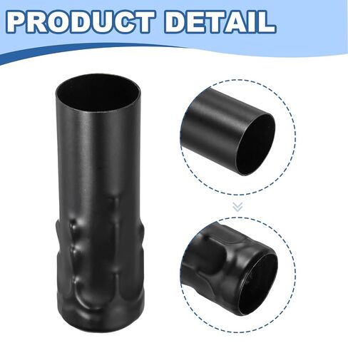 Candle Sleeves for E14 Chandeliers 3.2 Inch - 6 Pcs Metal Socket Covers with Dripping Candelabra Base 24mm I.D., Light Bulb Accessories for Lamps DIY Lighting Fixture, Black in Kuwait