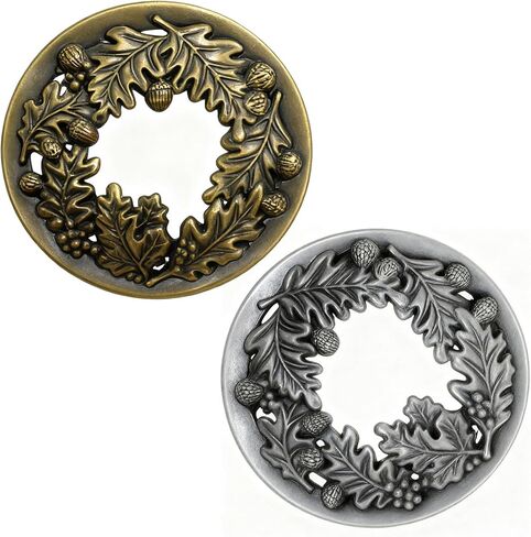 Lid Jar Candle Topper Scented Leaf Pine Candle Toppers Cover Accessory Shade Sleeves for Women, Help Burn Melt Evenly,Gifts for Candle Lovers,3.19inch in Diameter (Antique Silver and Antique Bronze) in Saudi Arabia
