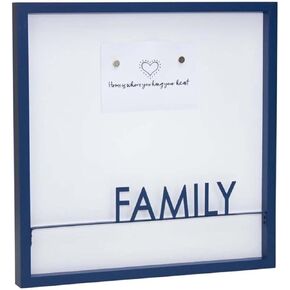 BLACK FOREST DECOR Blue Home Memo Board, Iron, Decorative Accent, 15.75" W x 1.25" D x 15.75" H in Saudi Arabia