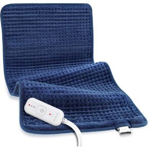 Comfytemp Extra Large Heating Pad for Back & Period, 33''x 17'' King Size FSA Eligible Pack, Birthday Gifts for Women Men Mom Dad & Fathers Day Gift, HSA Electric XL Heat Wrap for Body, Washable, Blue in Kuwait