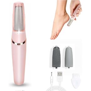 Upgraded Electric Callus Remover for Feet, Rechargeable Portable Foot File with 2-Speeds & 2 Grinding Heads, Waterproof Electric Pedicure Tool for Dry Dead Skin Callus Removal, Foot & Hand Care in Saudi Arabia