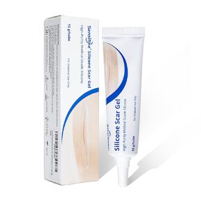 Advanced Scar Gel, Treats New & Old Scars, Reducing the Appearance of Keloid & Bump Scars Caused by Surgery, Acne, Burns, Injury & Stretch Marks-0.53 Oz(15g). in Saudi Arabia