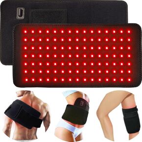Red Light Therapy Pad for Body Back Knee Shoulder Hands Feet Portable 660nm 850nm Home Use 3 Chips in 1 Infrared Wrap Belt Gift for Women Men (Corded) in Kuwait