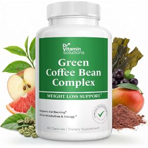 Green Coffee Bean Extract 350 mg – Weight Loss Support, Metabolism & Energy Booster with Green Tea, Apple Cider Vinegar, Grapefruit, Kelp & Acai – Fat Burning Formula, Non-GMO, 60 Capsules in Saudi Arabia