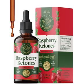 مكمل سائل HERBAMAMA Raspberry Ketones - دعم العافية الأيضية - تركيبة يومية للطاقة وأسلوب حياة نشط - نباتي، غير معدّل وراثيًا، خالي من الكحول والسكر، كمية تكفي 168 يومًا in Kuwait