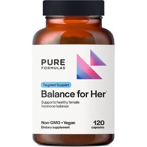 PureFormulas Balance for Her - Hormone Balance for Women - DIM, Black Cohosh, Calcium D-Glucarate, EGCg Green Tea Extract & Chaste Tree Supplement for Mood Support & Estrogen Metabolism -120 Capsules in Saudi Arabia