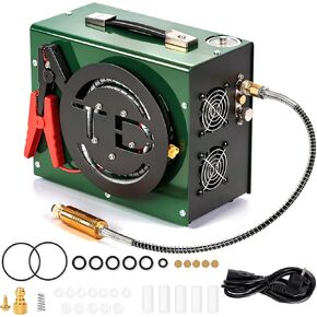 Portable Pcp Air Compressor,4500Psi/30Mpa High Pressure Air Compressor Paintball Scuba Tank Compressor HPA Pump Fill Station Auto-Stop,Unique Vertical+Wire Spool Design 110V(TXES062) in Saudi Arabia