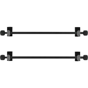Magnetic No Drill Curtain Rods for Metal Doors Multi-Use Rods for Iron Steel Places, Magnetic Towel Bar for Refrigerator(2 Pack, Adjust from 16 to 28 Inch, White) in Saudi Arabia