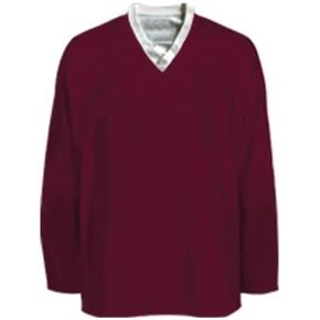 Pearsox Polyester 2 in 1 Reversible Ice Hockey Jersey for Men with Pull On Closure - Thick, Breathable, Quick Dry Fit High Strength Material Maroon in Saudi Arabia