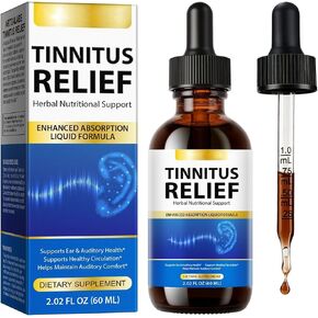 Tinnitus Ear Drops, Tinnitus Relief for Ringing Ears, Improve Ear Health and Clarify Sounds, Effective Tinnitus Support for Men & Women (2 fl.oz) in Saudi Arabia