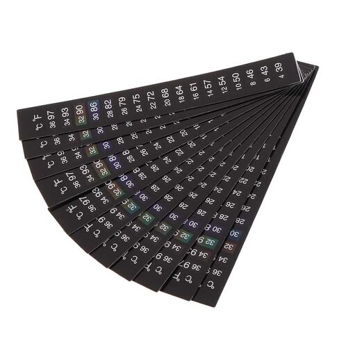 10 Pieces Strips Aquarium Adhesive Strip Sticker Temperature Monitor for Fish for Wine Jar 18 34℃ in Kuwait