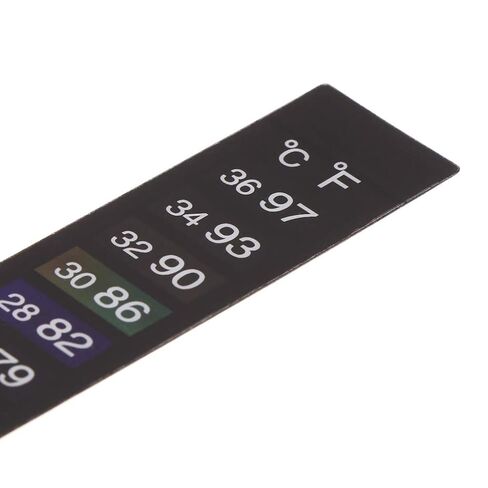 10 Pieces Strips Aquarium Adhesive Strip Sticker Temperature Monitor for Fish for Wine Jar 18 34℃ in Kuwait