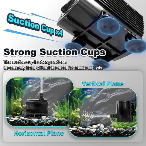 660GPH Submersible Water Pump 45W with 10ft Power Cord & Tubing, Ultra Quiet Fountain Pump with Overheat Protection for Fish Tank, Pond, Waterfall, Hydroponic Systems in Kuwait