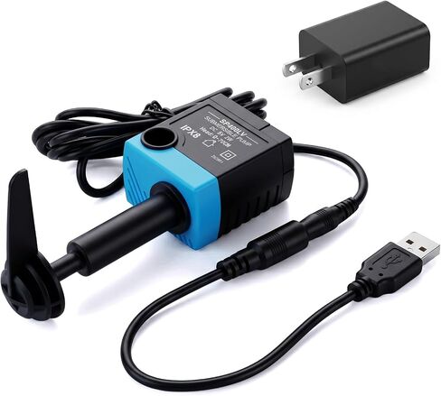 Cat & Dog Submersible Replacement Pump, Pet Fountain Motor SP-400LV, Compatible with Ceramic, Butterfly, Stainless Steel and 360° Pet Water Fountains, Ultra Quiet & Low Pressure, Easy to Clean in Saudi Arabia